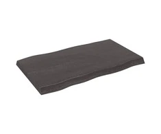 Stalviršis, tamsiai ruda, 100x60x(2-6) cm, medienos masyvas