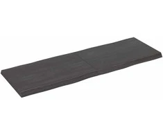 Stalviršis, tamsiai ruda, 120x40x(2-4) cm, medienos masyvas
