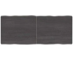 Stalviršis, tamsiai ruda, 120x50x(2-6) cm, medienos masyvas