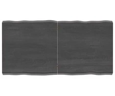 Stalviršis, tamsiai ruda, 120x60x(2-6) cm, medienos masyvas