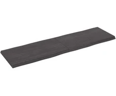 Stalviršis, tamsiai ruda, 140x40x(2-4) cm, medienos masyvas
