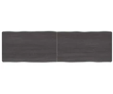 Stalviršis, tamsiai ruda, 140x40x(2-6) cm, medienos masyvas