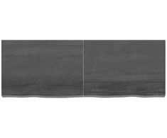 Stalviršis, tamsiai rudas, 140x50x(2-6) cm, ąžuolo masyvas