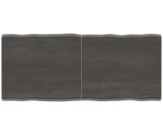 Stalviršis, tamsiai ruda, 140x60x(2-4) cm, medienos masyvas