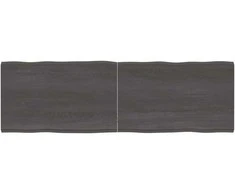 Stalviršis, tamsiai ruda, 160x50x(2-4) cm, medienos masyvas