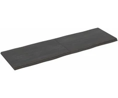 Stalviršis, tamsiai ruda, 160x50x(2-4) cm, medienos masyvas