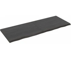Stalviršis, tamsiai rudas, 160x60x(2-4) cm, ąžuolo masyvas