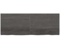 Stalviršis, tamsiai rudas, 160x60x(2-4) cm, ąžuolo masyvas