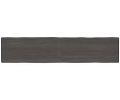 Stalviršis, tamsiai ruda, 180x40x(2-6) cm, medienos masyvas