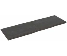 Stalviršis, tamsiai ruda, 180x60x(2-4) cm, medienos masyvas