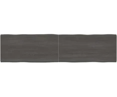 Stalviršis, tamsiai ruda, 200x50x(2-4) cm, medienos masyvas