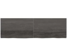 Stalviršis, tamsiai rudas, 200x60x(2-4) cm, ąžuolo masyvas