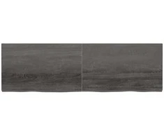 Stalviršis, tamsiai rudas, 200x60x(2-6)cm, ąžuolo masyvas