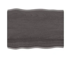 Stalviršis, tamsiai ruda, 80x60x(2-4) cm, medienos masyvas