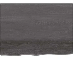 Stalviršis, tamsiai rudas, 80x60x(2-4) cm, ąžuolo masyvas