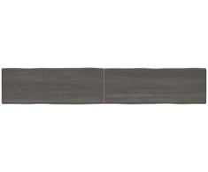 Stalviršis, tamsiai ruda, 220x40x(2–6)cm, medienos masyvas