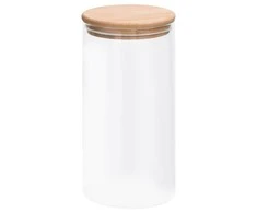Stikliniai indai su kamštiniais dangteliais, 4vnt., 1200ml