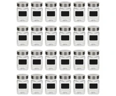 Stikliniai indai su lipdukais, 24 vnt., 300 ml