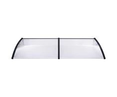 Stogelis durims, juodos ir permatomos spalvos, 240x75cm, PC