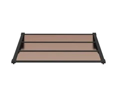Stogelis durims, juodos spalvos, 122x90cm, polikarbonatas