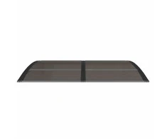 Stogelis durims, juodos spalvos, 150x100cm, polikarbonatas