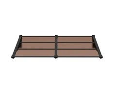 Stogelis durims, juodos spalvos, 152,5x90cm, polikarbonatas