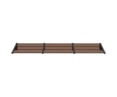 Stogelis durims, juodos spalvos, 297,5x90cm, polikarbonatas