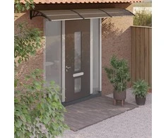 Stogelis durims, juodos spalvos, 300x75cm, polikarbonatas