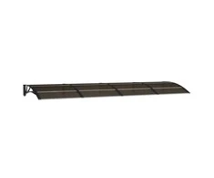 Stogelis durims, juodos spalvos, 350x100cm, polikarbonatas