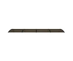 Stogelis durims, juodos spalvos, 350x100cm, polikarbonatas