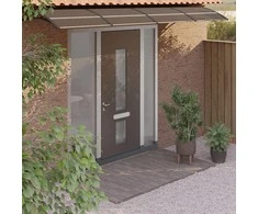 Stogelis durims, juodos spalvos, 350x75cm, polikarbonatas