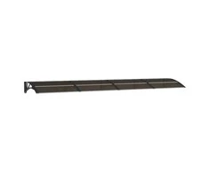 Stogelis durims, juodos spalvos, 350x75cm, polikarbonatas