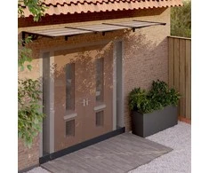 Stogelis durims, juodos spalvos, 358,5x90cm, polikarbonatas