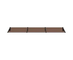 Stogelis durims, juodos spalvos, 358,5x90cm, polikarbonatas