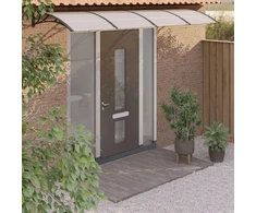 Stogelis durims, juodos spalvos, 400x100cm, polikarbonatas