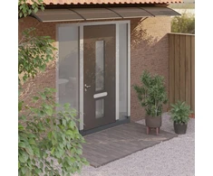 Stogelis durims, juodos spalvos, 400x100cm, polikarbonatas