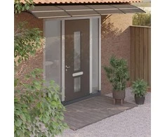 Stogelis durims, juodos spalvos, 400x75cm, polikarbonatas