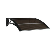 Stogelis durims, juodos spalvos, 100x75 cm, polikarbonatas