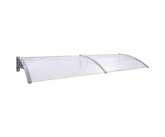 Stogelis durims, pilkos ir permatomos spalvos, 240x75cm, PC