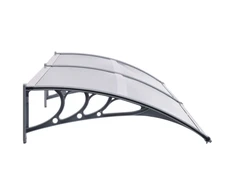 Stogelis durims, pilkos ir permatomos spalvos, 240x75cm, PC