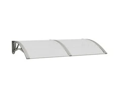 Stogelis durims, pilkos spalvos, 150x75cm, polikarbonatas