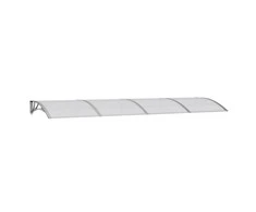 Stogelis durims, pilkos spalvos, 350x100cm, polikarbonatas