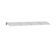 Stogelis durims, pilkos spalvos, 400x100cm, polikarbonatas