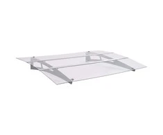 Stogelis durims, sidabrinis ir permatomas, 120x90cm