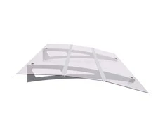 Stogelis durims, sidabrinis ir permatomas, 150x90cm, PET