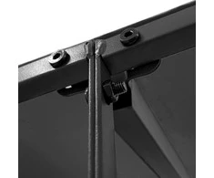Stoginė, antracito spalvos, 4x3m, audinys ir plienas, 180g/m²