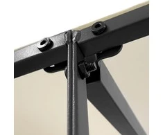 Stoginė, kreminės spalvos, 2x2,3m, audinys ir plienas, 180g/m²