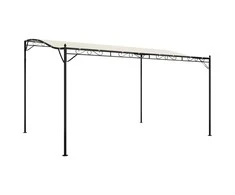 Stoginė, kreminės spalvos, 4x3m, audinys ir plienas, 180g/m²