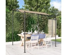 Stoginė, taupe spalvos, 2x2,3m, audinys ir plienas, 180g/m²