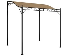 Stoginė, taupe spalvos, 2x2,3m, audinys ir plienas, 180g/m²